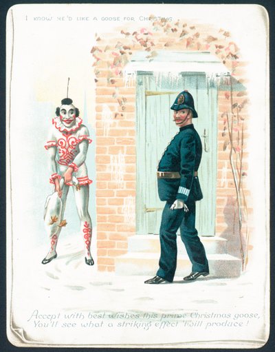 Clown che aspetta il poliziotto con un