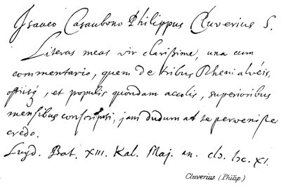 Cluverius (Philip) da English School