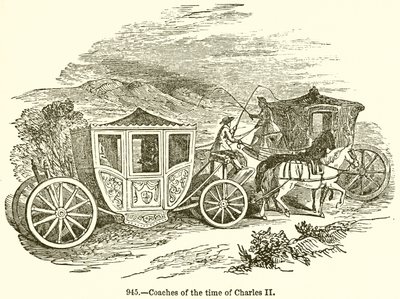 Carrozze del tempo di Carlo II da English School