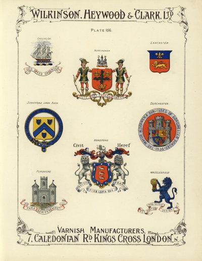 Stemma di città e paesi britannici da English School
