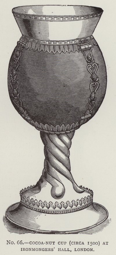 Coppa di noce di cocco (circa 1500) alla Ironmongers
