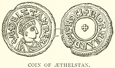 Moneta di Aethelstan da English School