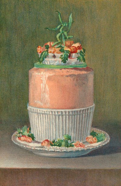 Soufflé di salmone freddo (litografia a colori) da English School