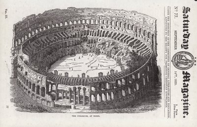 Colosseo, Roma (incisione) da English School