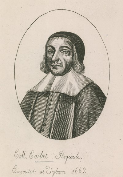 Colonnello Corbet, regicida, giustiziato a Tyburn, 1662 da English School