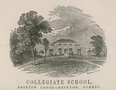 Scuola Collegiale, Brixton Lodge, Brixton, Surrey da English School