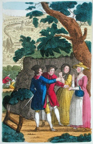Il colonnello Jack che deruba Mary Smith, illustrazione da 