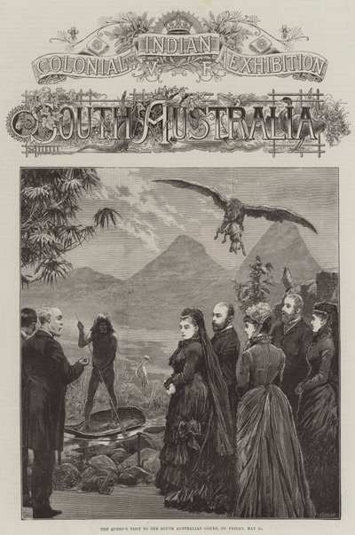 Mostra Coloniale e Indiana, Australia Meridionale, la visita della Regina alla Corte dell