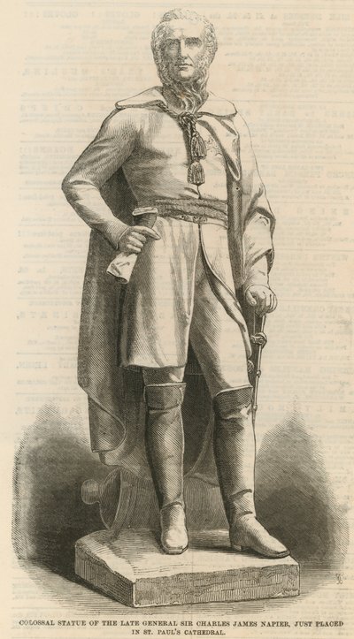 Statua colossale del defunto Generale Sir Charles James Napier da English School