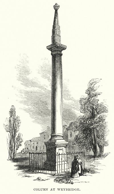Colonna a Weybridge (incisione) da English School
