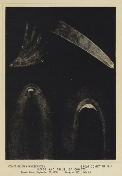 Cometa del 1744 (Cheseaux), Grande Cometa del 1811, Teste e Code delle Comete, Cometa di Donati, 29 settembre 1858, Cometa del 2 luglio 1861 da English School