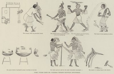 Fregio comico dalle scoperte egiziane del signor Flinders Petrie da English School