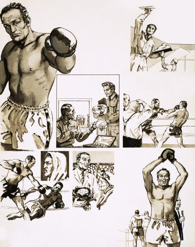 Biografia a fumetti di Henry Cooper da English School