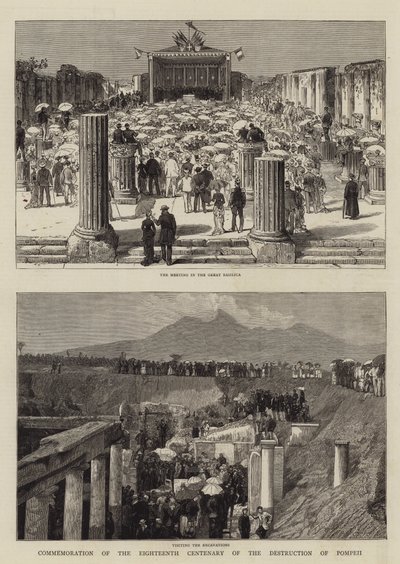 Commemorazione del diciottesimo centenario della distruzione di Pompei da English School