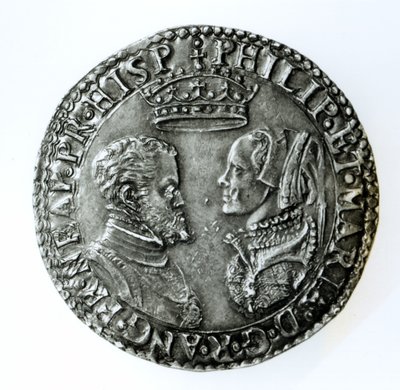 Scellino commemorativo per il matrimonio di Filippo II di Spagna (1527-98) e Maria I d