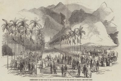 Inizio dei lavori della ferrovia di Petropolis da parte dell