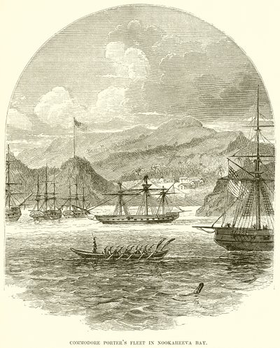 La Flotta del Commodoro Porter nella Baia di Nookaheeva da English School