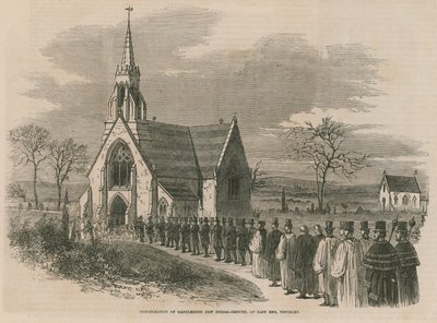 Consacrazione del nuovo cimitero di Marylebone da English School