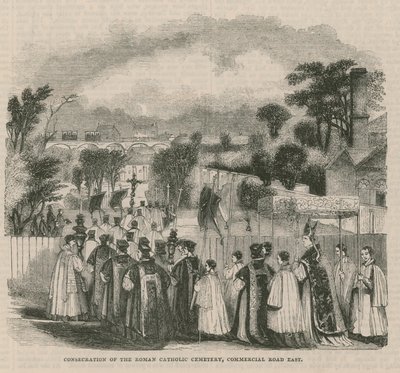 Consacrazione del cimitero cattolico romano da English School