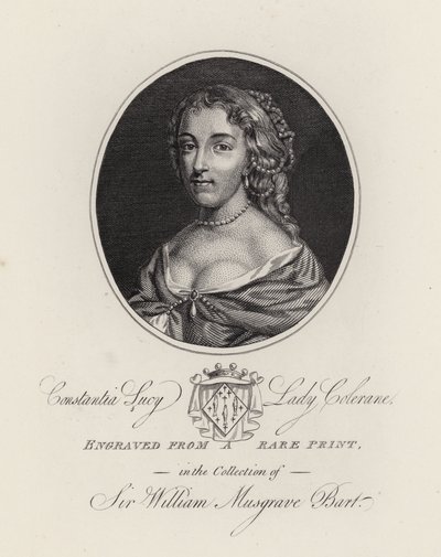 Constantia Lucy, Lady Colerane da English School