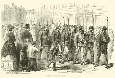 Convoglio di disertori a Parigi da English School