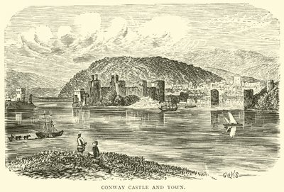 Castello e città di Conway da English School