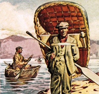 Coracle in Galles da English School