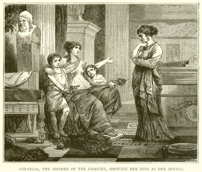 Cornelia, la Madre dei Gracchi, mostra i suoi Figli come i suoi Gioielli da English School