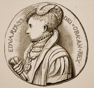 Medaglia di incoronazione di Edoardo VI da English School