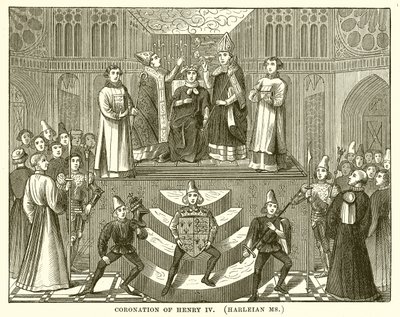 Incoronazione di Enrico IV (Harleian Ms) da English School