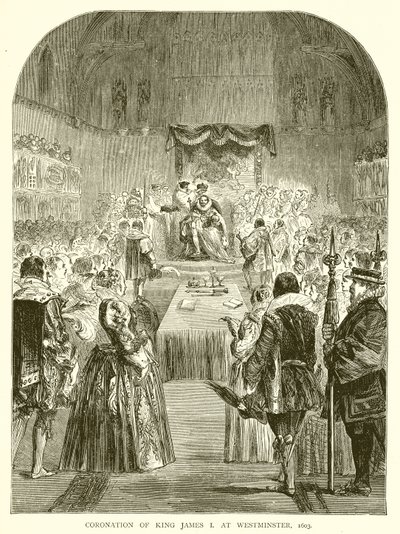 Incoronazione di Re Giacomo I a Westminster, 1603 da English School