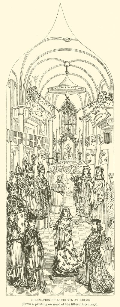 Incoronazione di Luigi XII a Reims da English School