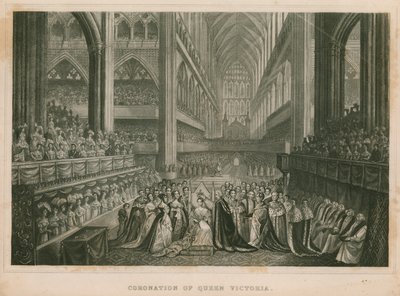 Incoronazione della Regina Vittoria da English School