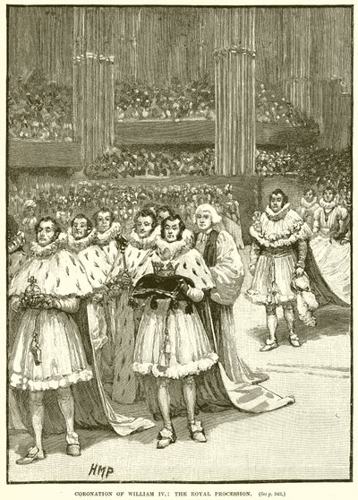 Incoronazione di Guglielmo IV: il corteo reale da English School