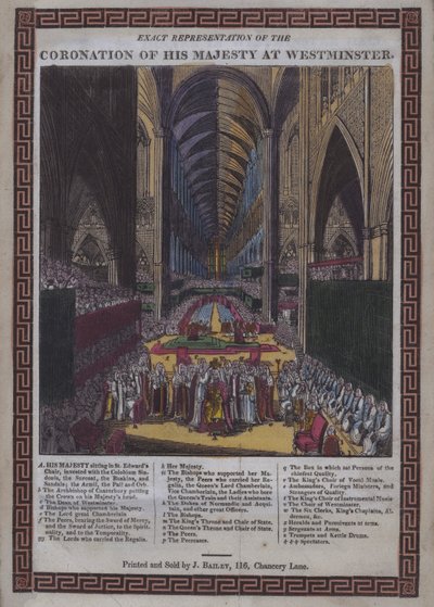 Incoronazione di Sua Maestà Giorgio III a Westminster da English School