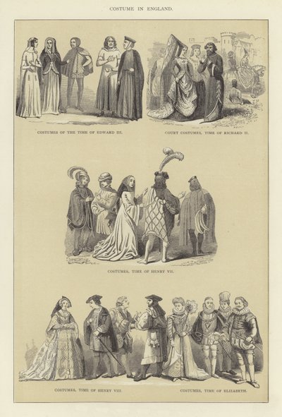 Costume in Inghilterra da English School