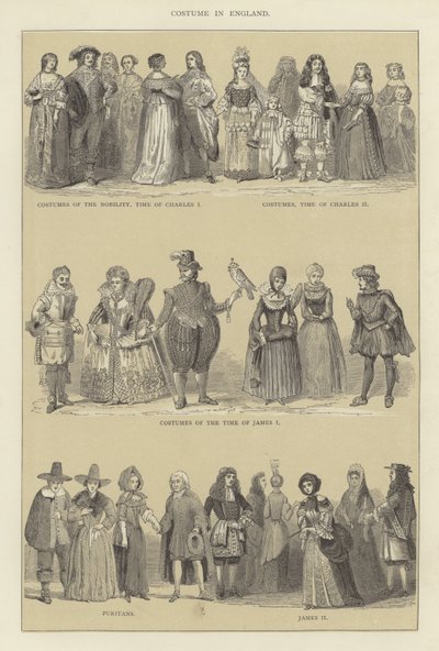 Costume in Inghilterra da English School