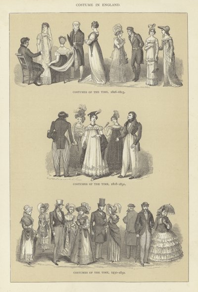 Costume in Inghilterra da English School