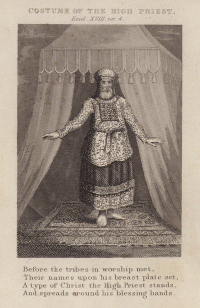 Costume del Sommo Sacerdote, Esodo XVIII, ver 4 da English School