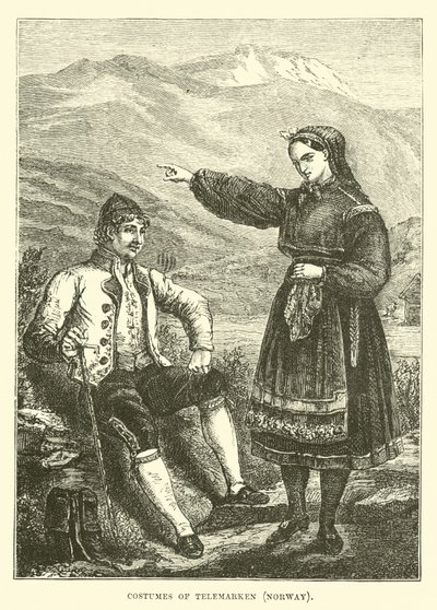 Costumi di Telemarken, Norvegia da English School