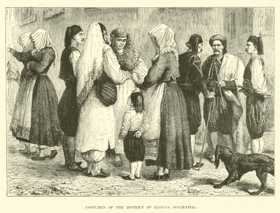 Costumi del Distretto di Ragusa, Dalmazia da English School