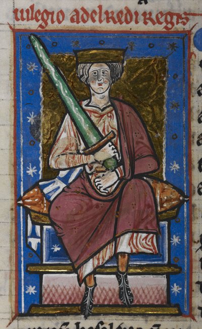 Cotton Claudius B. VI, f.87v Ethelred l