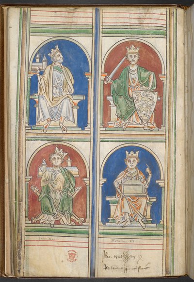 Cotton Claudius D VI f.9v Quattro Re d