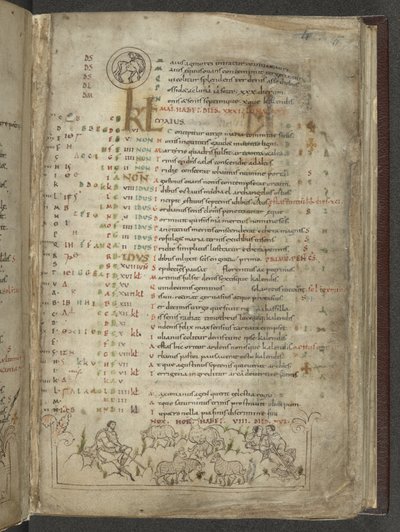 Pagina del calendario per maggio: Pastori e gregge da English School