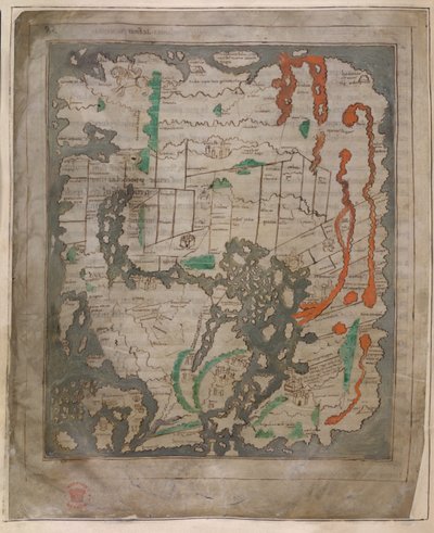 La mappa di Tiberio, Mappa Mundi (vellum) da English School