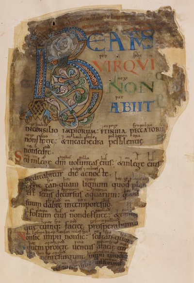 Beowulf, pagina illuminata del 