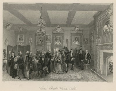 Sala del consiglio, Vintners Hall da English School