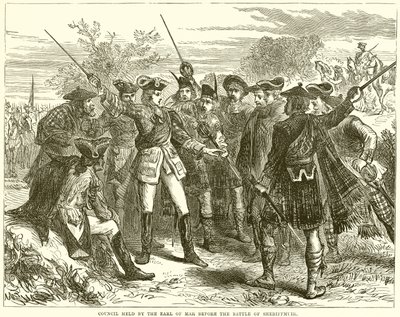 Consiglio Tenuto dal Conte di Mar prima della Battaglia di Sheriffmuir da English School