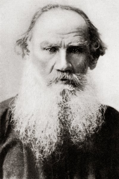 Conte Lev Nikolaevic Tolstoj, alias Lev Tolstoj, dalla Storia delle Nazioni di Hutchinson, pub.1915 (stampa) da English School