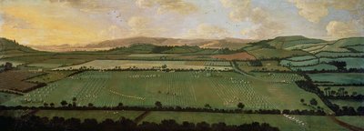 Campagna intorno a Dixton Manor, c.1725 da English School